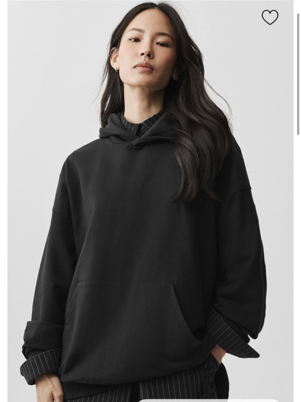 ALO Yoga Double Take Hoodie in Black Size L